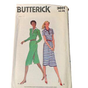 Butterick 3011 Misses' Dress Pattern Size 16 Vintage Sewing Pattern - uncut
